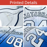 Custom Gradient Blank Pullover Pinstripe Baseball Jersey Personalized Name and Numbers Training Shirts