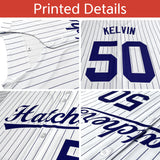 Custom Stripe Fashion Personalized Full Button Baseball Jersey Add Team Name Number