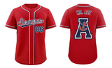 Fans-Made | Custom Red Navy-White Classic Style Authentic Baseball Jersey ¨C Available for Reorder
