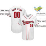 Custom White Team Classic Style Authentic Baseball Jersey