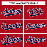 Custom Red Team Classic Authentic Baseball Jersey