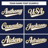 Custom Navy Team Classic Style Authentic Baseball Jersey