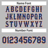 Custom Gray Team Classic Style Authentic Baseball Jersey