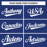 Custom Royal Team Classic Style Authentic Baseball Jersey
