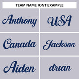 Custom Gray Team Classic Style Authentic Baseball Jersey