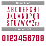 Custom Red Team Classic Style Authentic Baseball Jersey