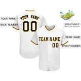 Custom White Team Classic Style Authentic Baseball Jersey