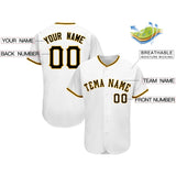 Custom White Team Classic Style Authentic Baseball Jersey