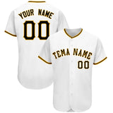 Custom White Team Classic Style Authentic Baseball Jersey