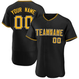 Custom Black Team Classic Style Authentic Baseball Jersey