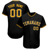 Custom Black Team Classic Style Authentic Baseball Jersey