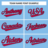 Custom Light Blue Team Classic Style Authentic Baseball Jersey