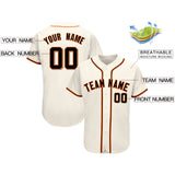 Custom Cream Team Classic Style Authentic Baseball Jersey