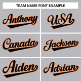 Custom Gray Team Classic Style Authentic Baseball Jersey