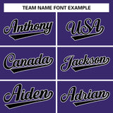 Custom Purple Team Classic Style Authentic Baseball Jersey