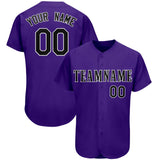 Custom Purple Team Classic Style Authentic Baseball Jersey
