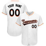 Custom White Team Classic Style Authentic Baseball Jersey