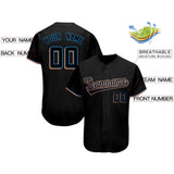 Custom Black Team Classic Style Authentic Baseball Jersey