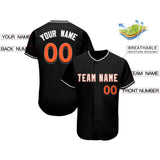 Custom Black Team Classic Style Authentic Baseball Jersey