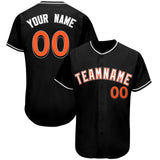 Custom Black Team Classic Style Authentic Baseball Jersey