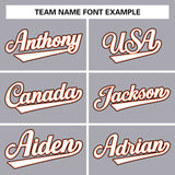 Custom Gray Team Classic Style Authentic Baseball Jersey