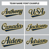 Custom Gray Team Classic Style Authentic Baseball Jersey