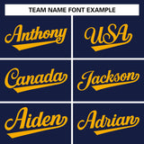 Custom Navy Team Classic Style Authentic Baseball Jersey