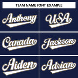 Custom Navy Team Classic Style Authentic Baseball Jersey