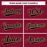 Custom Crimson Team Classic Style Authentic Baseball Jersey