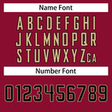 Custom Crimson Team Classic Style Authentic Baseball Jersey