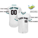 Custom White Team Classic Style Authentic Baseball Jersey