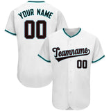 Custom White Team Classic Style Authentic Baseball Jersey