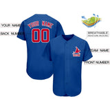 Custom Royal Team Classic Style Authentic Baseball Jersey