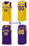 Custom Reversible Chest Slash Patttern Sports Uniform Double Side Basketball Jersey For Unisex