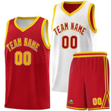 Custom Reversible Chest Slash Patttern Sports Uniform Double Side Basketball Jersey For Unisex