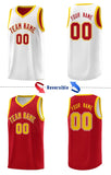 Custom Reversible Chest Slash Patttern Sports Uniform Double Side Basketball Jersey For Unisex
