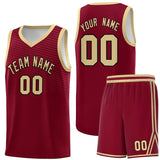 Custom Tailor Made Chest Slash Patttern Double Side Sports Uniform Basketball Jersey For Adult