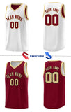 Custom Reversible Chest Slash Patttern Sports Uniform Double Side Basketball Jersey For Unisex