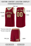Custom Reversible Chest Slash Patttern Sports Uniform Double Side Basketball Jersey For Unisex