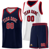 Custom Reversible Chest Slash Patttern Sports Uniform Double Side Basketball Jersey For Unisex