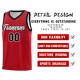 Custom Hip Hop Chest Slash Patttern Double Side Sports Uniform Basketball Jersey For Adult