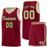 Custom Hip Hop Chest Slash Patttern Double Side Sports Uniform Basketball Jersey For Adult