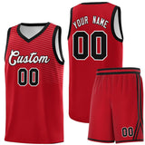 Custom Tank Top Chest Slash Patttern Double Side Sports Uniform Basketball Jersey For Unisex