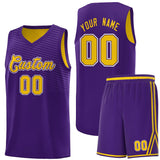Custom Tank Top Chest Slash Patttern Double Side Sports Uniform Basketball Jersey For Adult