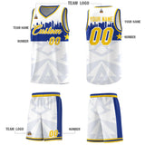 Custom White Personalized City Silhouette Pattern Sports Uniform Basketball Jersey
