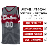 Custom Dark Gray Personalized City Silhouette Pattern Sports Uniform Basketball Jersey