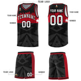 Custom Black Personalized City Silhouette Pattern Sports Uniform Basketball Jersey
