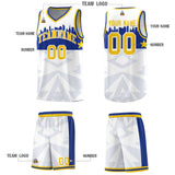 Custom White Personalized City Silhouette Pattern Sports Uniform Basketball Jersey