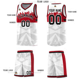 Custom White Personalized City Silhouette Pattern Sports Uniform Basketball Jersey