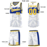 Custom White Personalized City Silhouette Pattern Sports Uniform Basketball Jersey